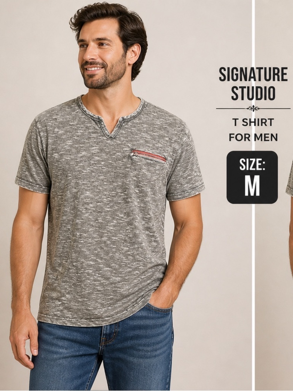 signature studio T SHIRT MEDIUM men’s
